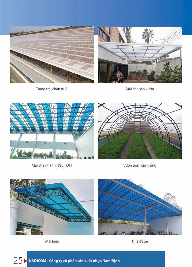 Ứng dụng mái tấm Composite FRP tại công trình thực tế
