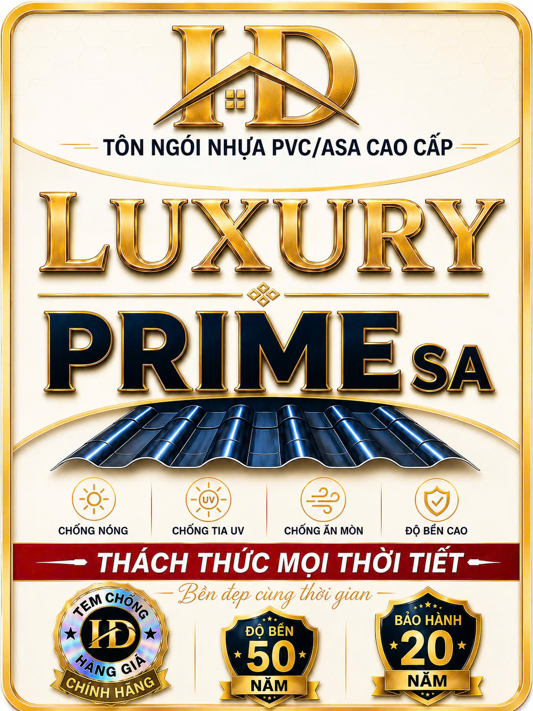 Tôn nhựa PVC ASA Luxury Prime