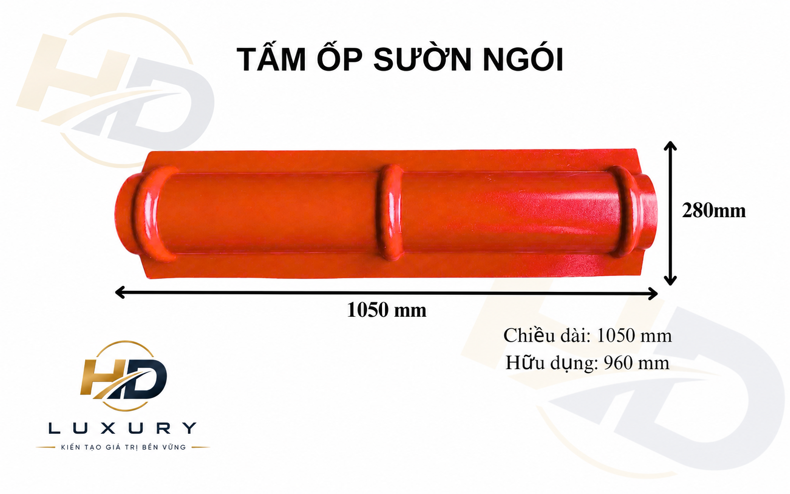 Tấm ốp sườn ngói HD Luxury