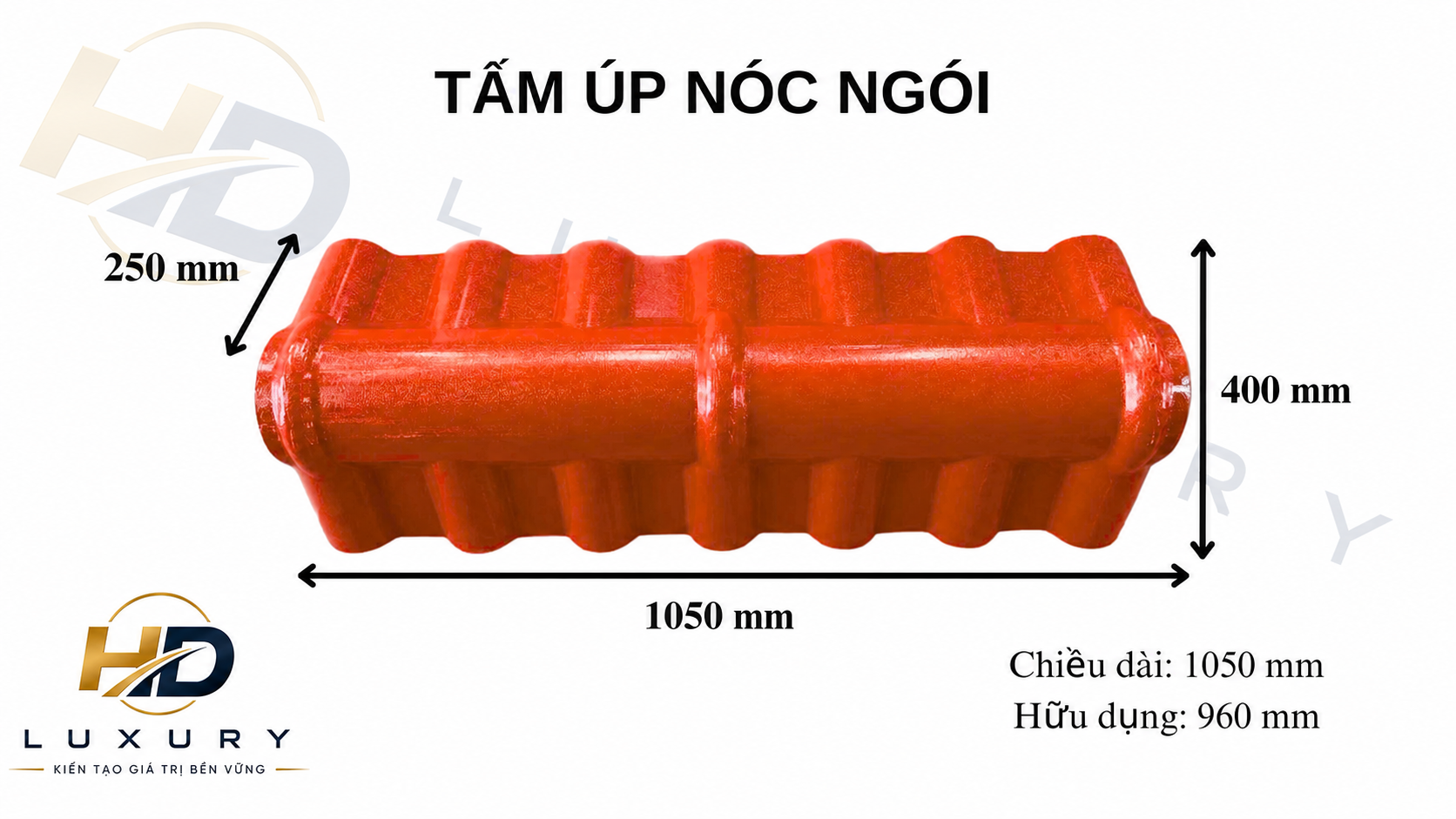 Tấm úp nóc ngói HD Luxury