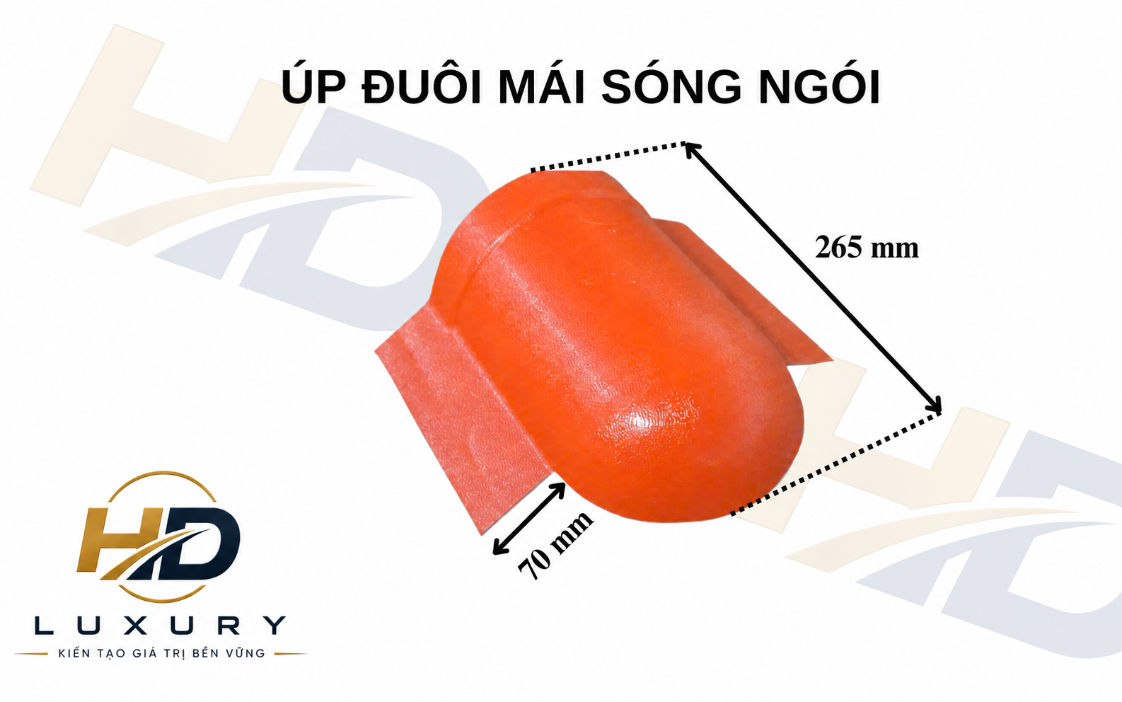 Úp đuôi mái sóng ngói HD Luxury